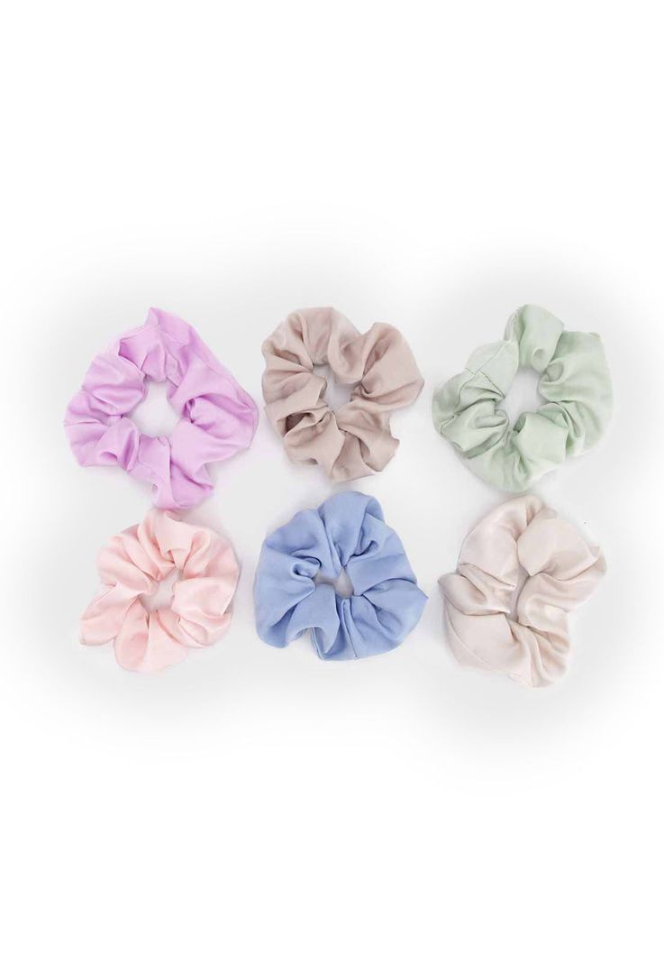 Set scrunchies pastel Accesoría-0