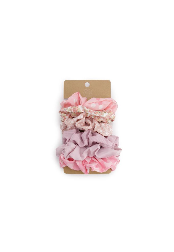 Set scrunchies rosa Accesoría-0