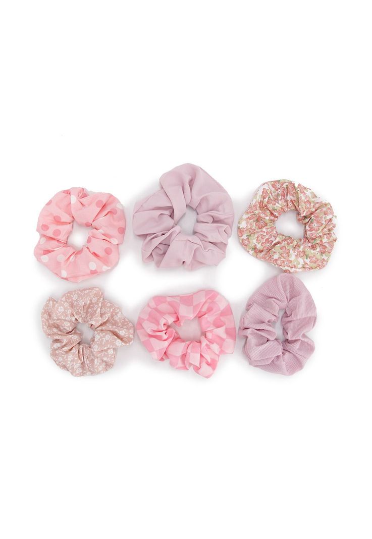 Set scrunchies rosa Accesoría-2