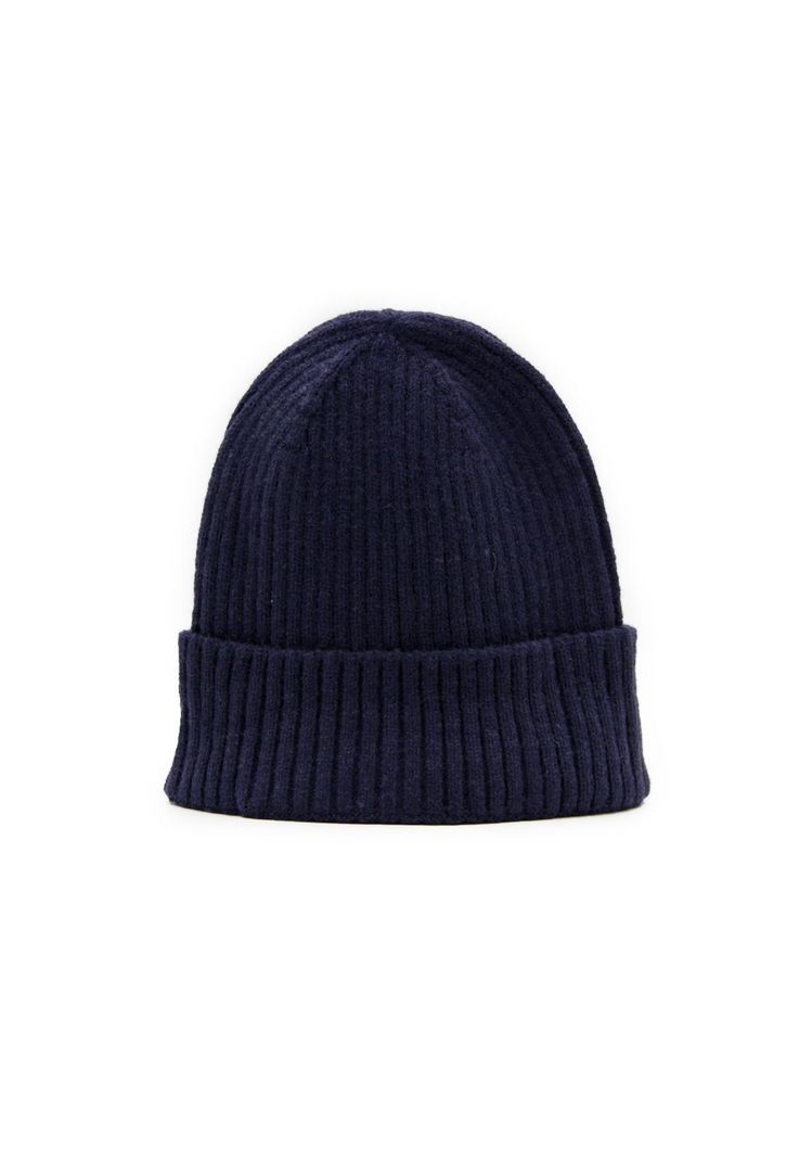 Gorro de lana Beanie punto canale liso Accesoría Naranja-1