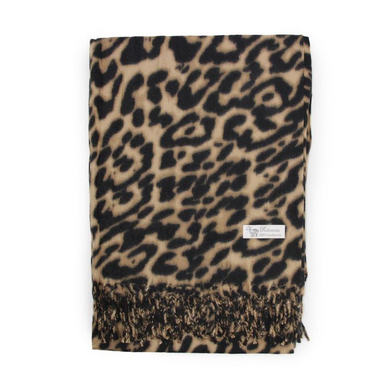 Bufanda cashmere estampado animal print-1