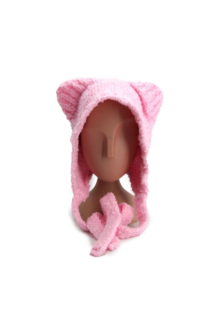 Gorro de lana con orejas -2