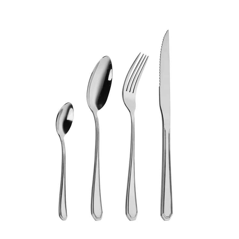 Set de Cubiertos 24 Piezas Acero Inoxidable Remy