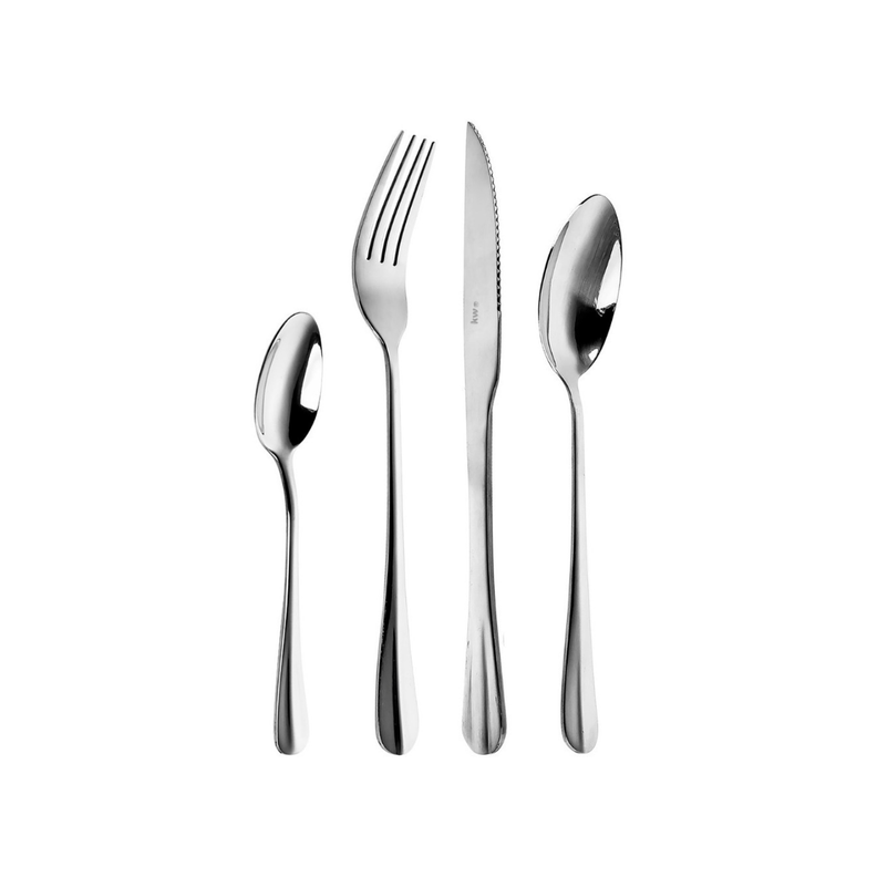 SET DE CUBIERTOS 24 PIEZAS ACERO INOXIDABLE CAPRI KitchenWare | Paris.cl