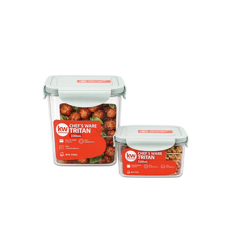 SET 2 CONTENEDORES HERMÉTICOS TRITAN BPA FREE