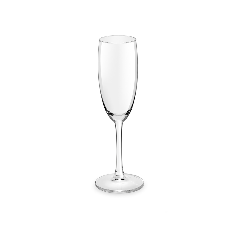 SET 6 COPAS FLAUTA 180 ML Transparente