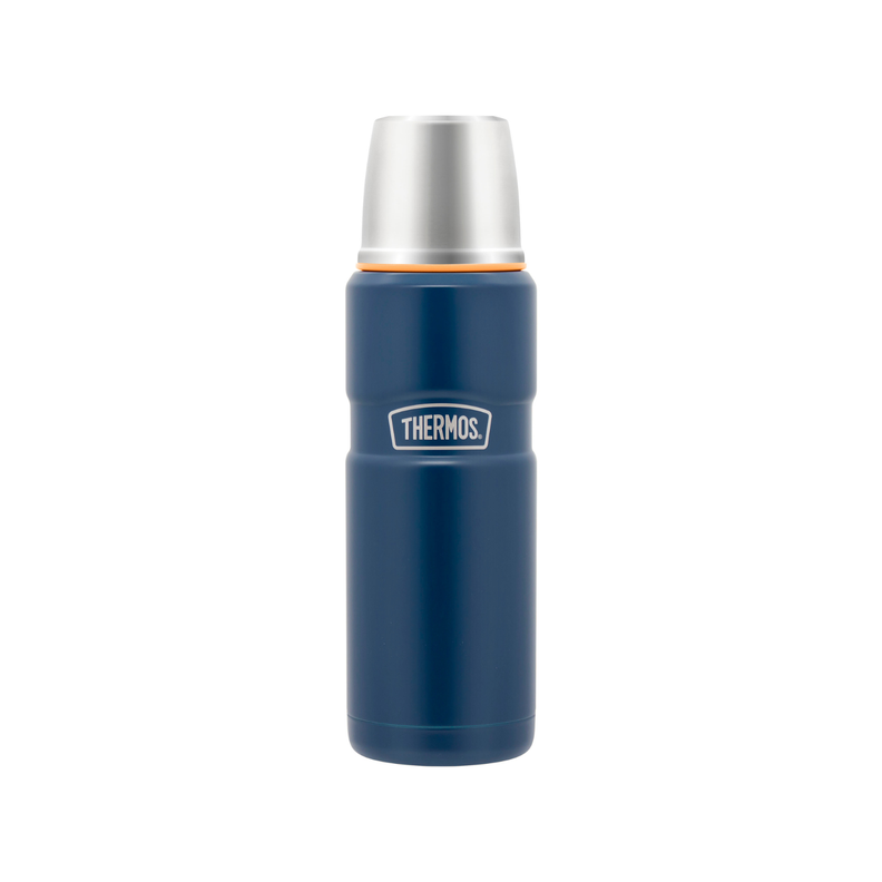 TERMO LIQUIDO ACERO INOX KING 470ML MATT NAVY Azul