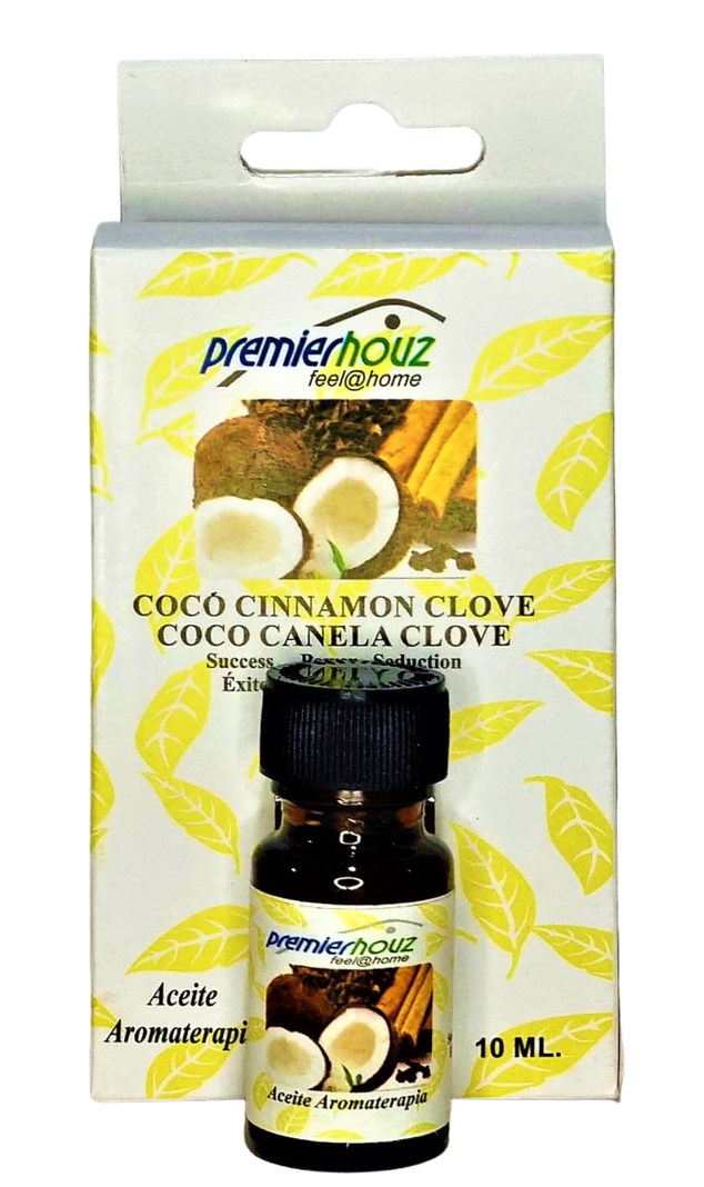 Aceite Aromaterapia Coco, Canela y Clavo - Premier-0
