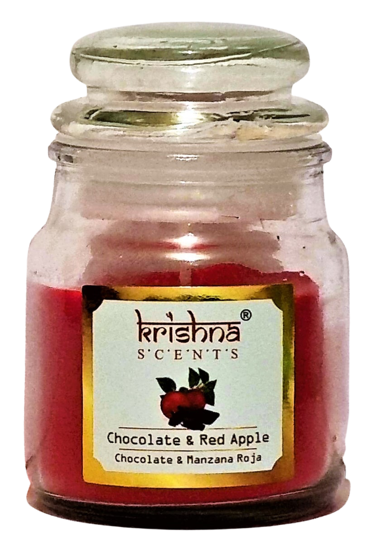 Vela Aromática Chocolate Manzana Roja - Krishna-0