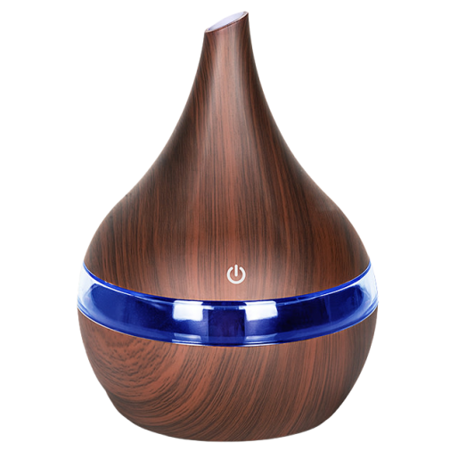Humidificador Difusor de Aromas 7 LED 300 Caoba