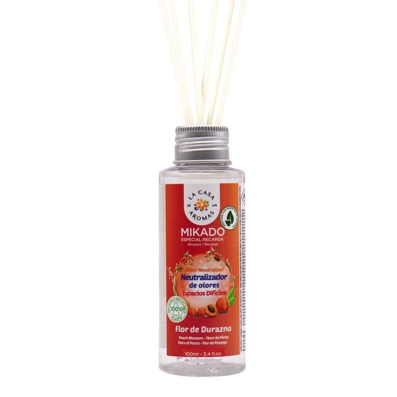 Ambientador Mikado Neutraliza Olor Espacios 100ml Flor de Durazno-0