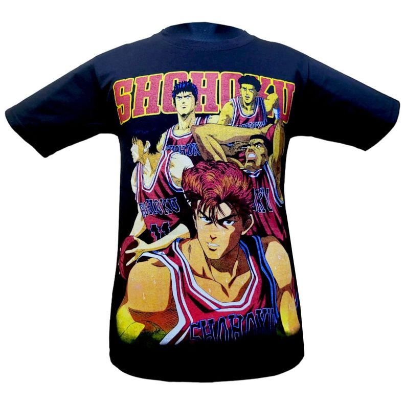 Polera Slam Dunk Shohoku Doble Estampado-0