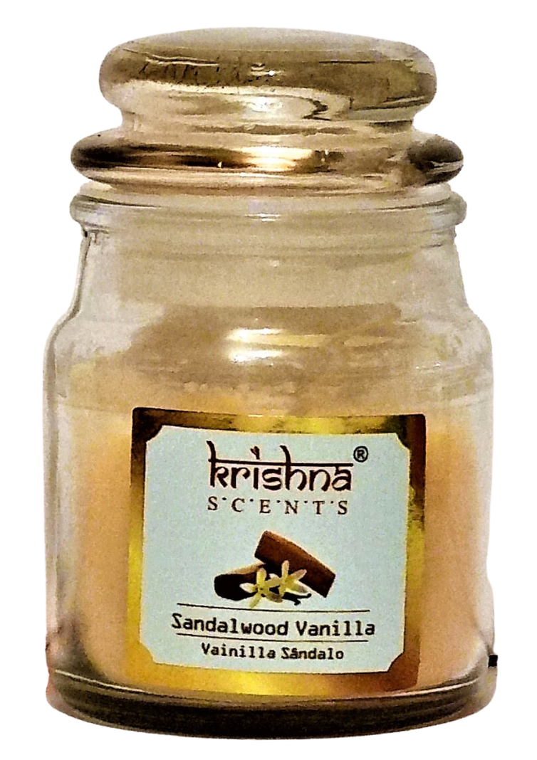 Vela Aromática Vainilla Sándalo - Krishna-0