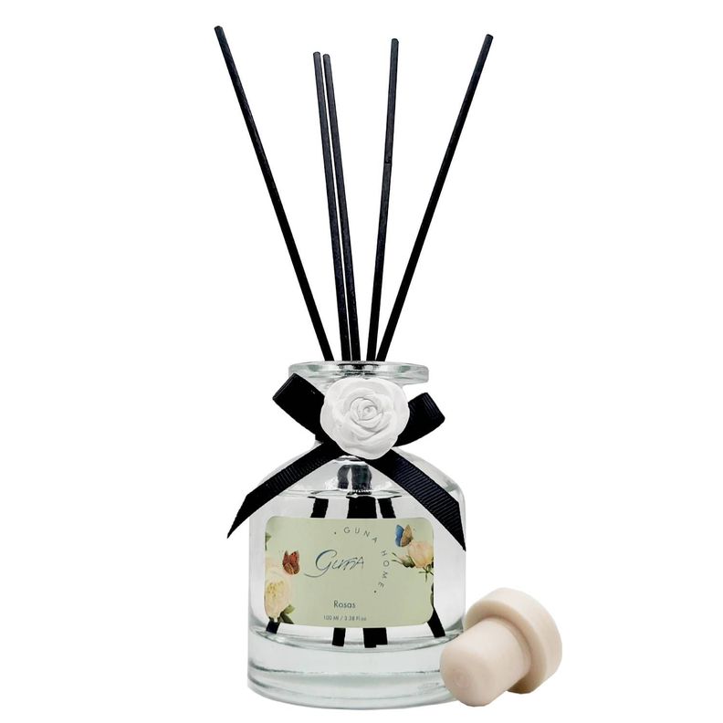 Difusor Varillas Recargable Rosas - Guna-0