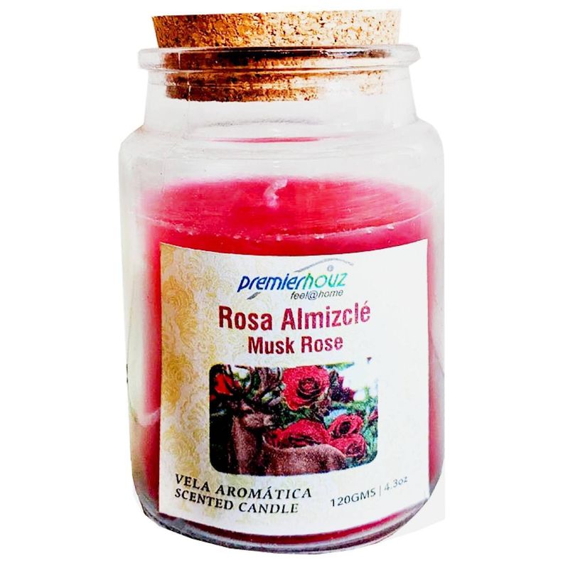 Vela Aromática Rosa Almizclé 120gr-0