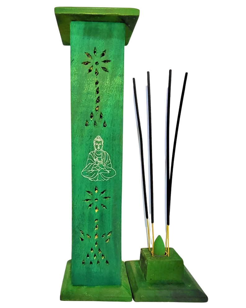 Torre porta incienso Verde + incienso HEM-0