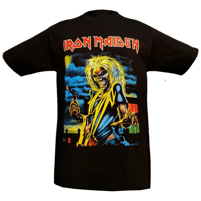 Polera Iron Maiden Doble Estampado-0