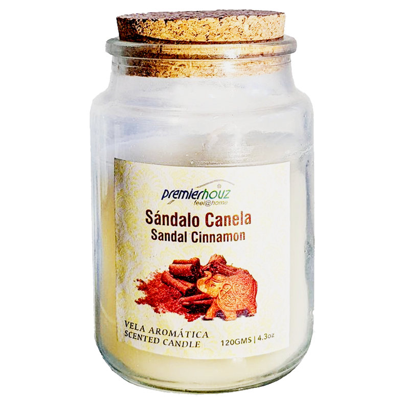 Vela Aromática Sándalo Canela 120gr-0