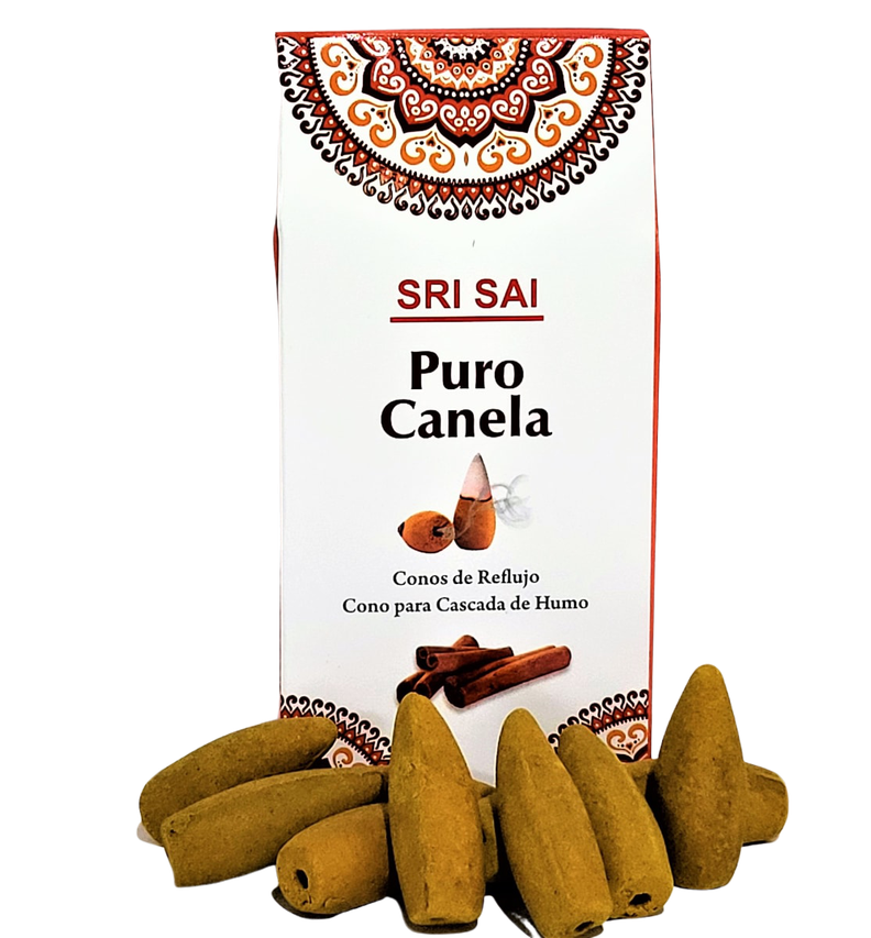 Conos de Incienso Cascada Canela - SRI SAI-0