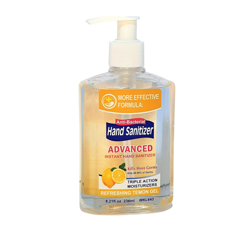 Alcohol Gel 75% Anti-Bacterial Limón 236ml-0