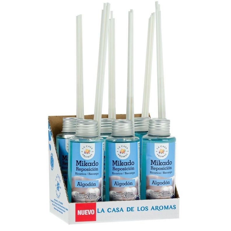 Pack 6 Ambientador Mikado Algodón 100ml - La Casa de los Aromas-0