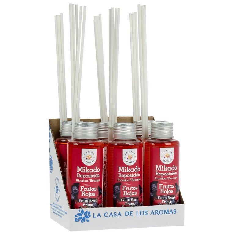 Pack 6 Ambientador Mikado Frutos Rojos 100ml - La Casa de los Aromas-0