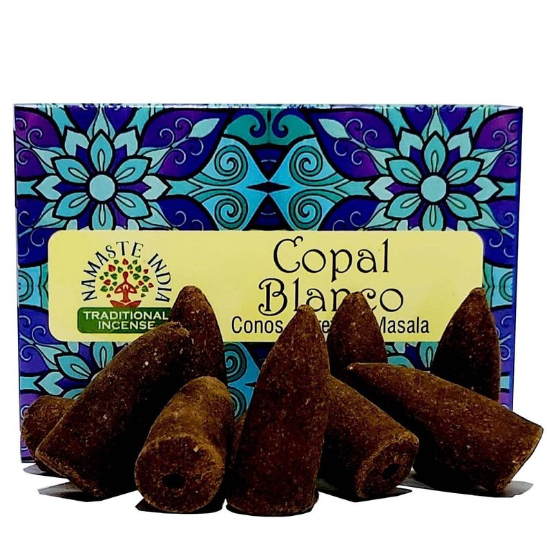Conos de Incienso Cascada Copal Blanco - Namaste-0