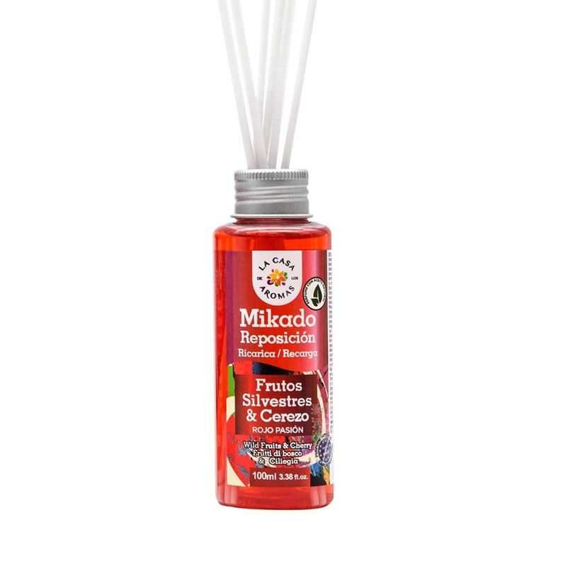 Ambientador Mikado Frutos Silvestres y Cerezo 100ml - La Casa de los Aromas-0