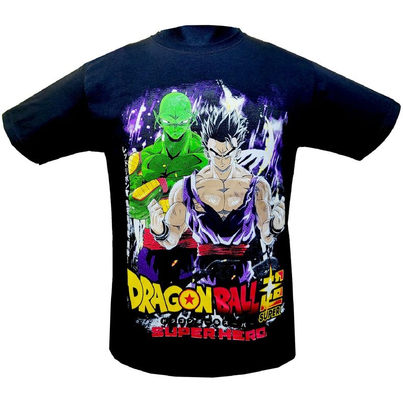 Polera Dragon ball Super Super Hero Doble Estampado-0