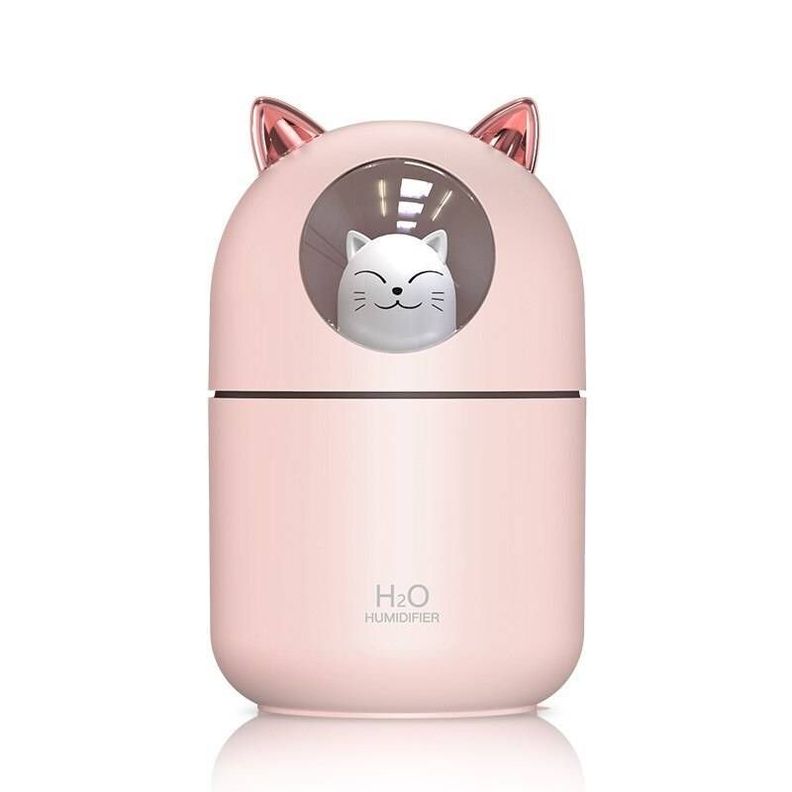Humidificador Gato 300ml Rosado-0