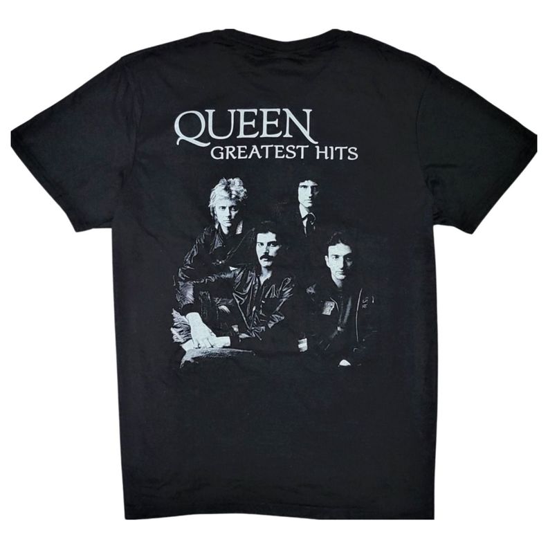 Polera Queen Greatest Hits Doble Estampado-1
