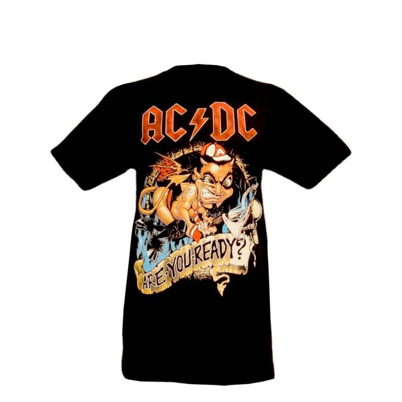 Polera ACDC - Are You Ready Doble Estampado