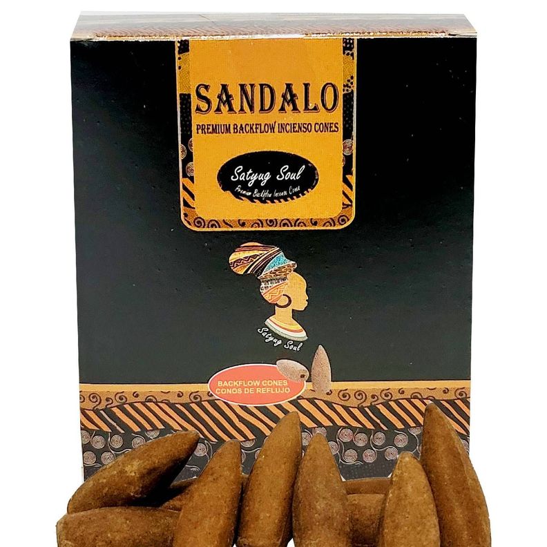 Conos de Incienso Cascada Sándalo - Satyug Soul-0