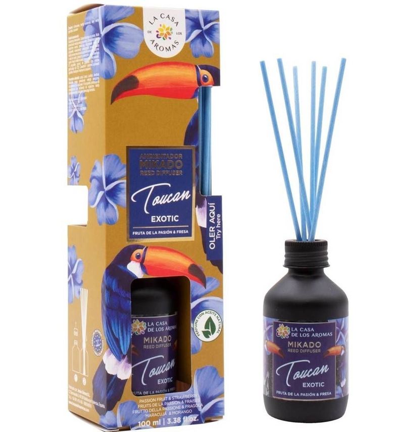 Mikado Ambientador Toucan Exotic - La Casa de los Aromas-0