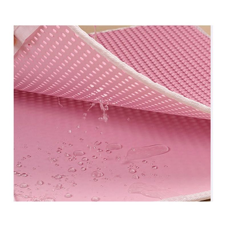 Alfombra Impermeable Salida Arenero Gato 45x65cm - Rosado-2