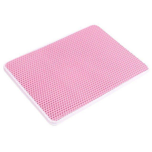 Alfombra Impermeable Salida Arenero Gato 45x65cm - Rosado-1