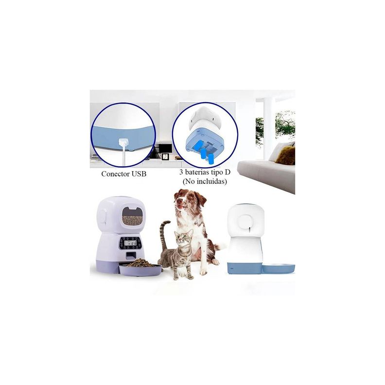 Comedero Automatico Dispensador Inteligente Gato Perro-3