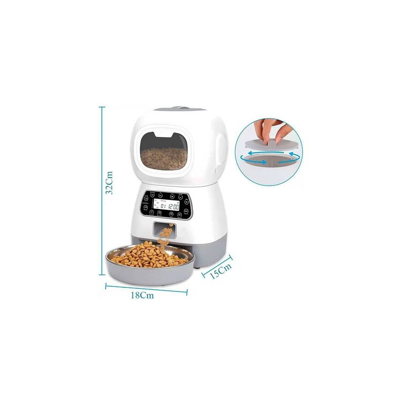 Comedero Automatico Dispensador Inteligente Gato Perro-4
