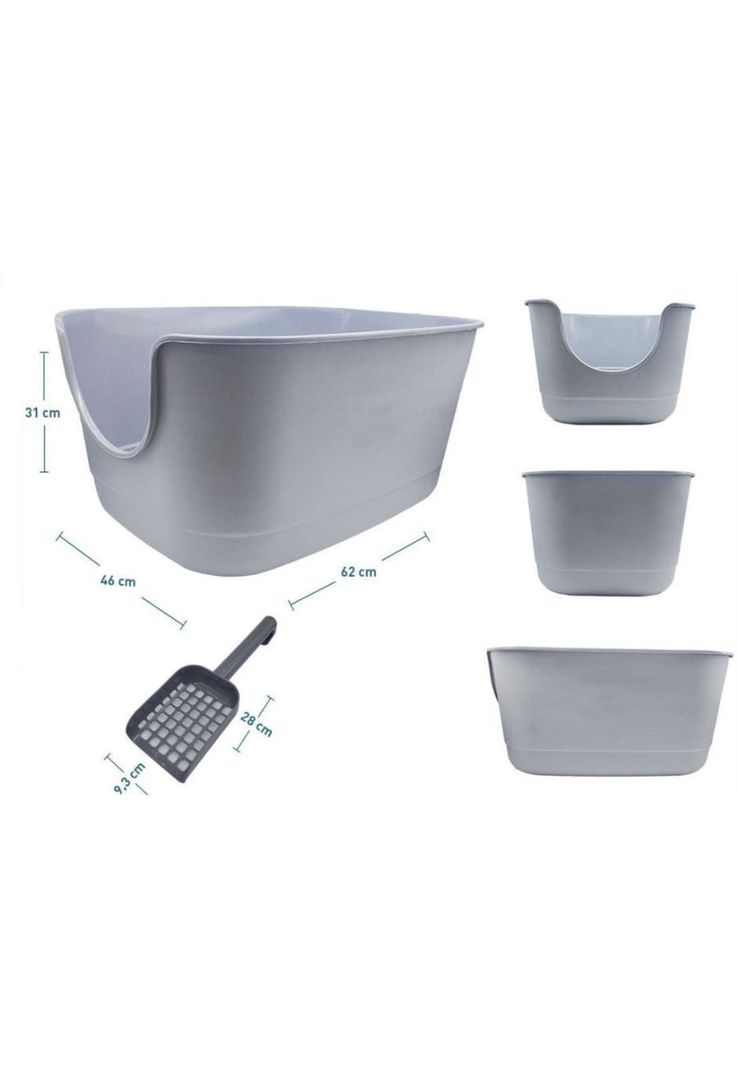 Arenero Baño para gatos con pala-1