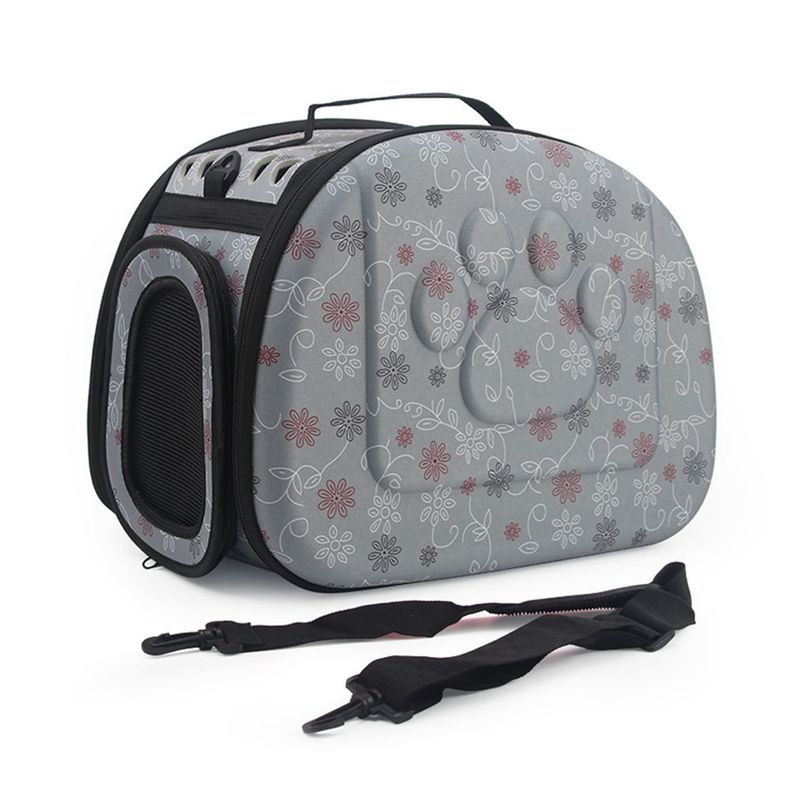 Bolso Transportador Ligero Para Gatos - L Gris-0