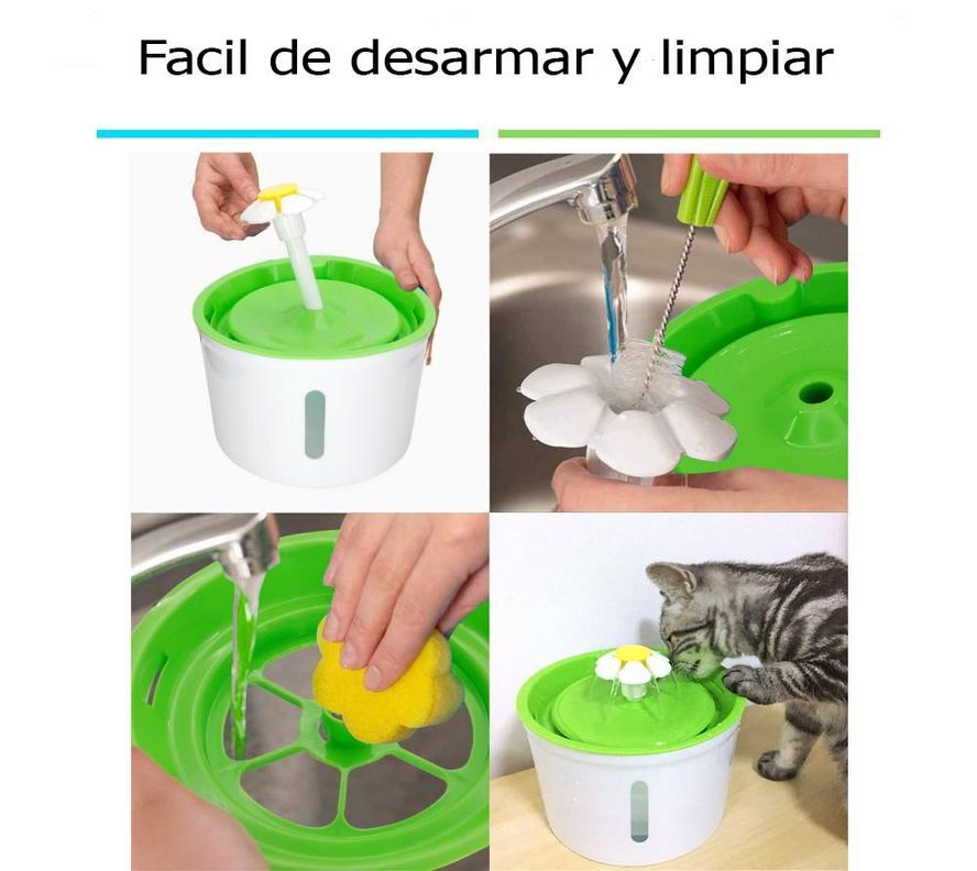 Fuente Para Gato Perro Bebedero Electrico con filtro 1.6 Lt-2