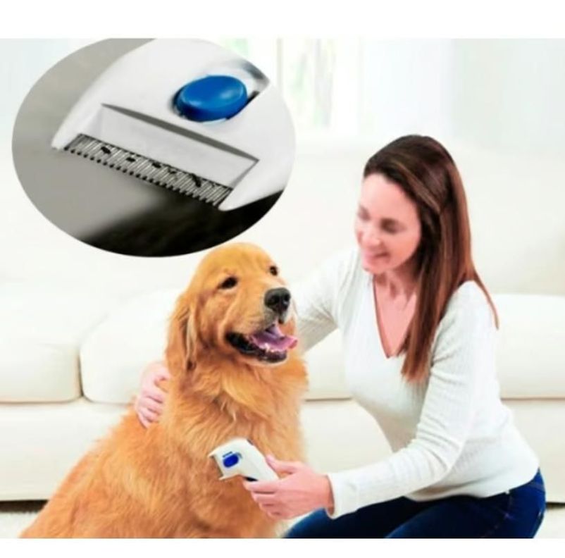 Peine Cepillo Elimina Pulgas Para Mascota Doctor Perro Gato-1