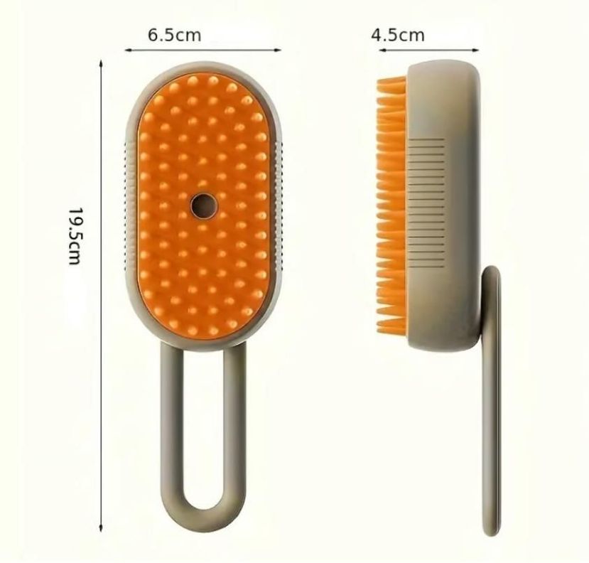 Cepillo de vapor para perros y gatos 3 en 1 Recargable-1