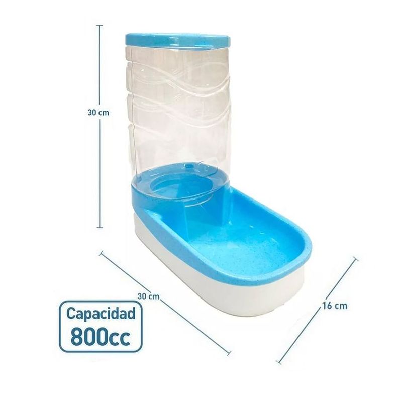 Comedero Dispenser Automático Para Perro Gato Alimento 800cc-3