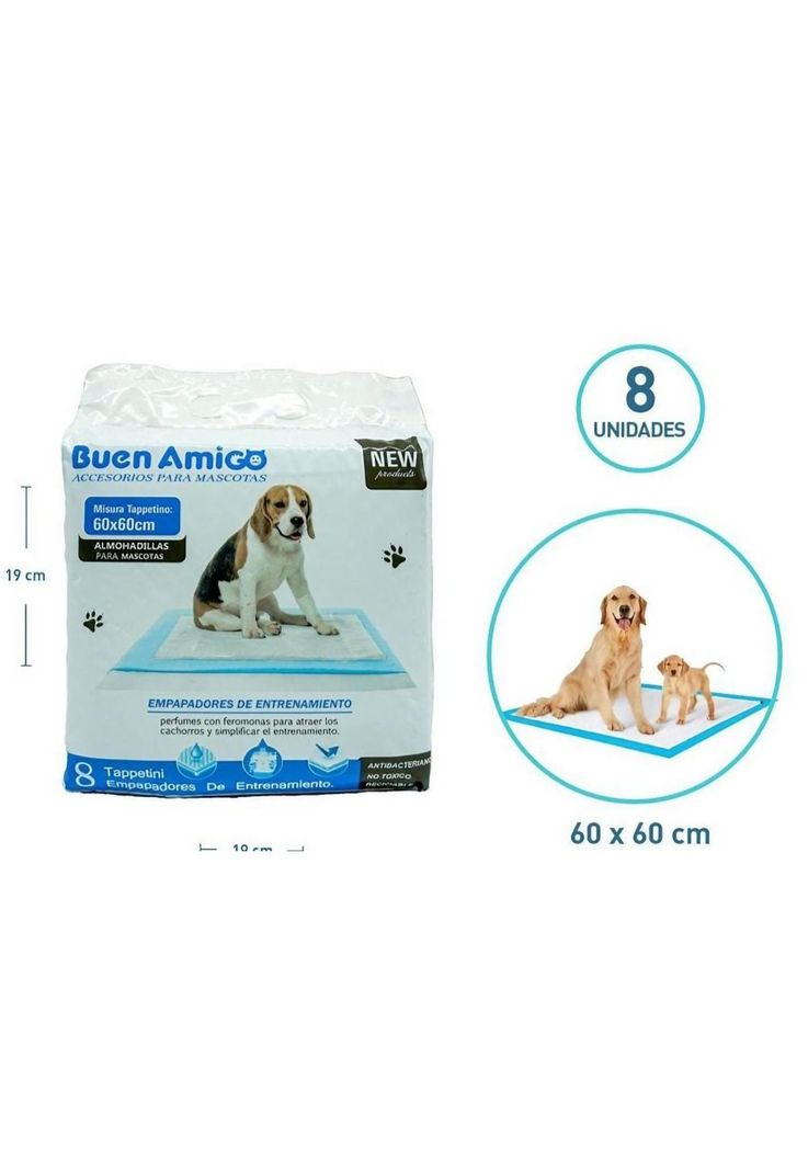 Sabanillas Entrenamiento para Perros 8 Unidades 60x60-0