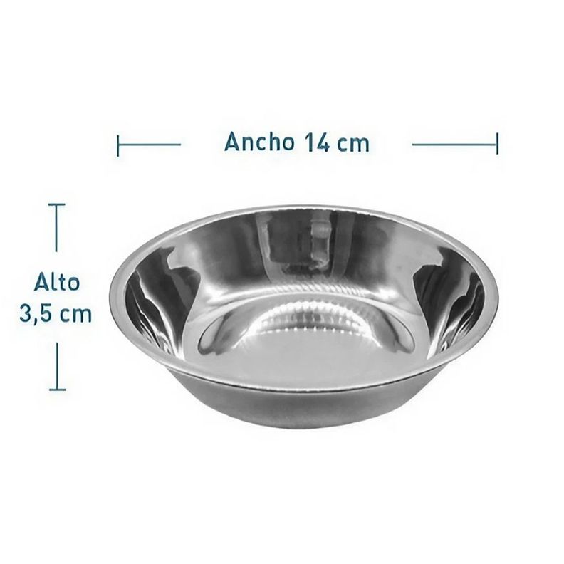 Plato para Comida de plástico con plato de metal-1