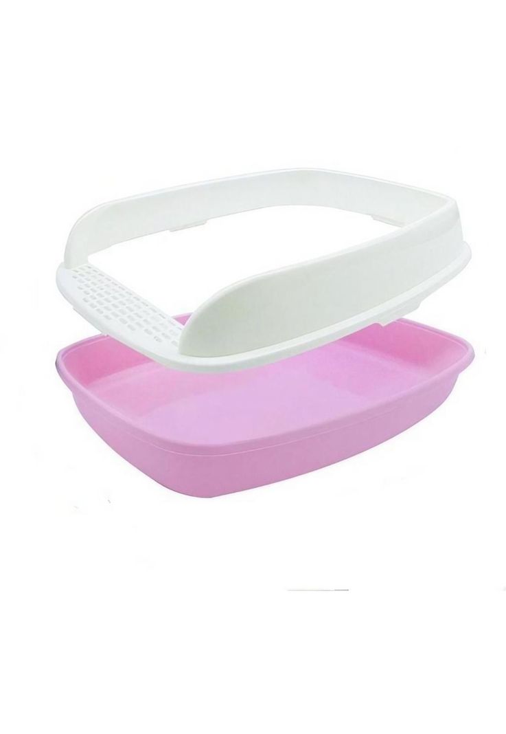 Arenero Baño para Gato Rosado 45x32-0