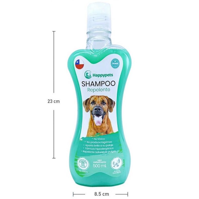 Shampoo Repelente 500ml Natural de Pulgas para Perros-1