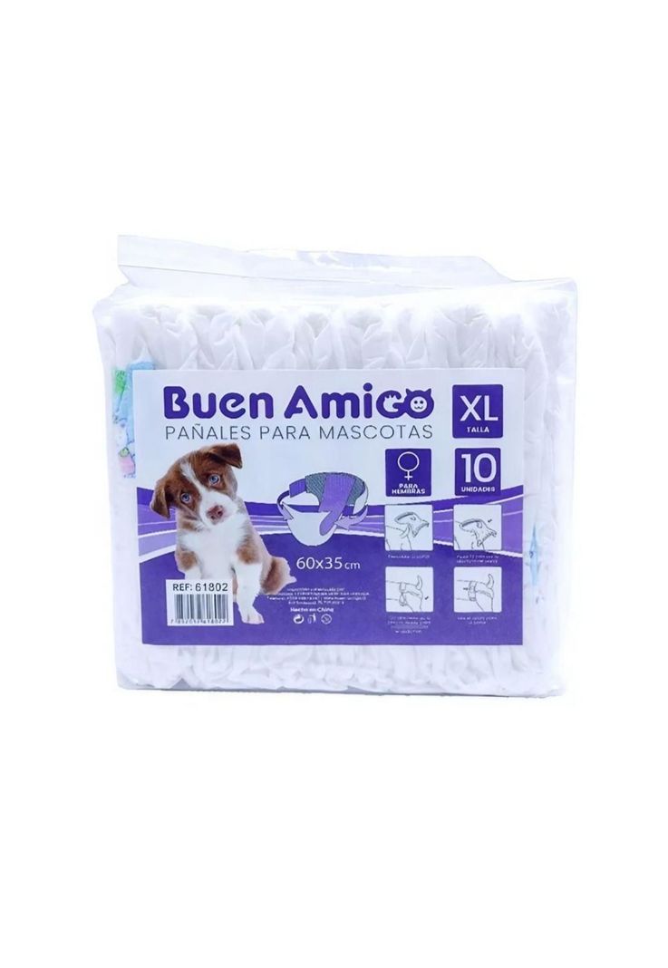 10 Pañales Para Perro Hembra Xl-0