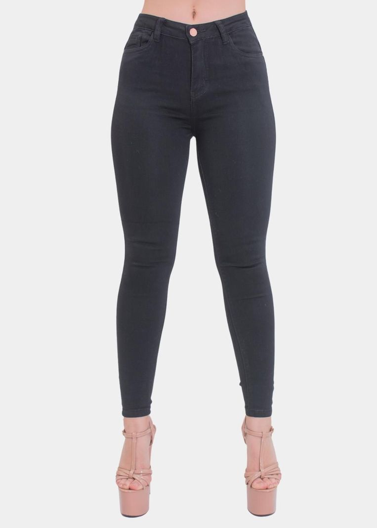 Jeans Skinny Negro Elasticado Push Up-0